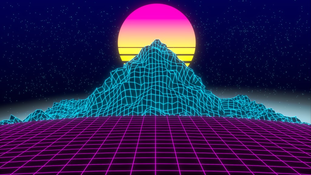 The Grid (80s Neon Landscape)  preview image 1